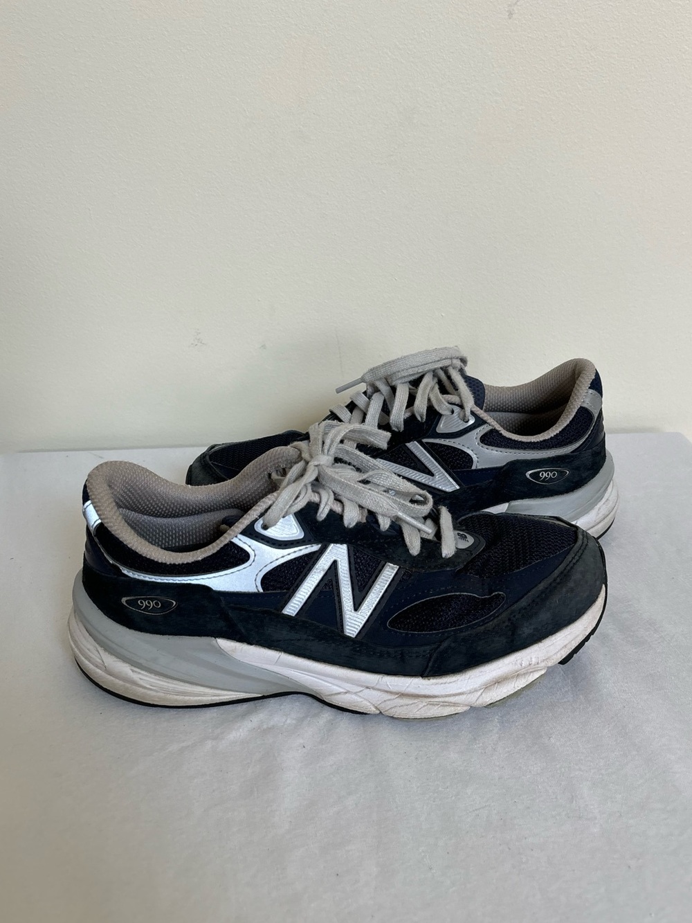 New Balance 990v6 Navy Blue Sneakers Size 8 2E Wide Womens Eu 39